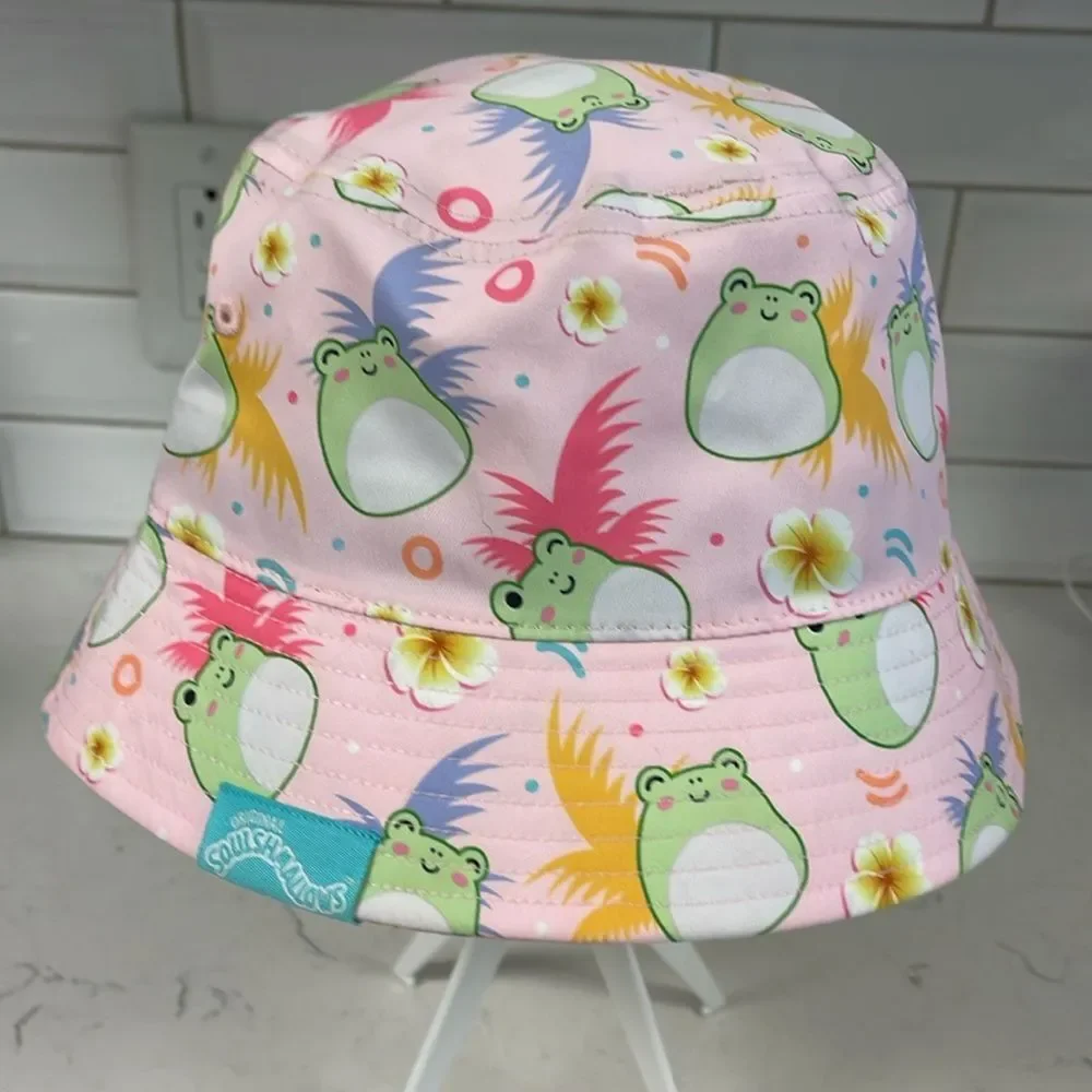 Squishmallows Wendy Frog Bucket Hat & Malu Dog - Shih Tzu & Stickers